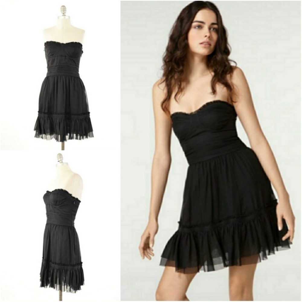 ELIZABETH AND JAMES // Bustier Silk Mini Dress